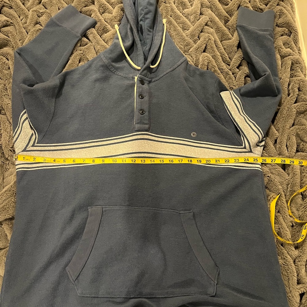 NWT American Eagle Blue Bonfire Fleece Baja Hoodie - Picture 14 of 16